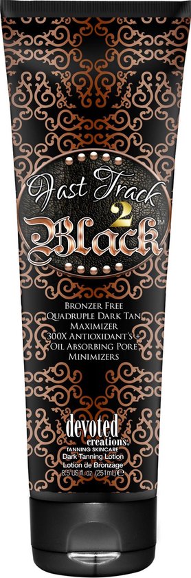 Devoted Creations Fast Track 2 Black - Zonnebankcrème - 251 ml