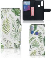 Wallet Case Alcatel 1S 2020 Smartphone Hoesje Leaves