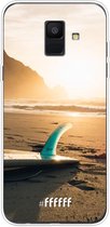 Samsung Galaxy A6 (2018) Hoesje Transparant TPU Case - Sunset Surf #ffffff