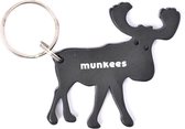 Munkees Flesopener Rendier Zwart Staal 5,1 Cm