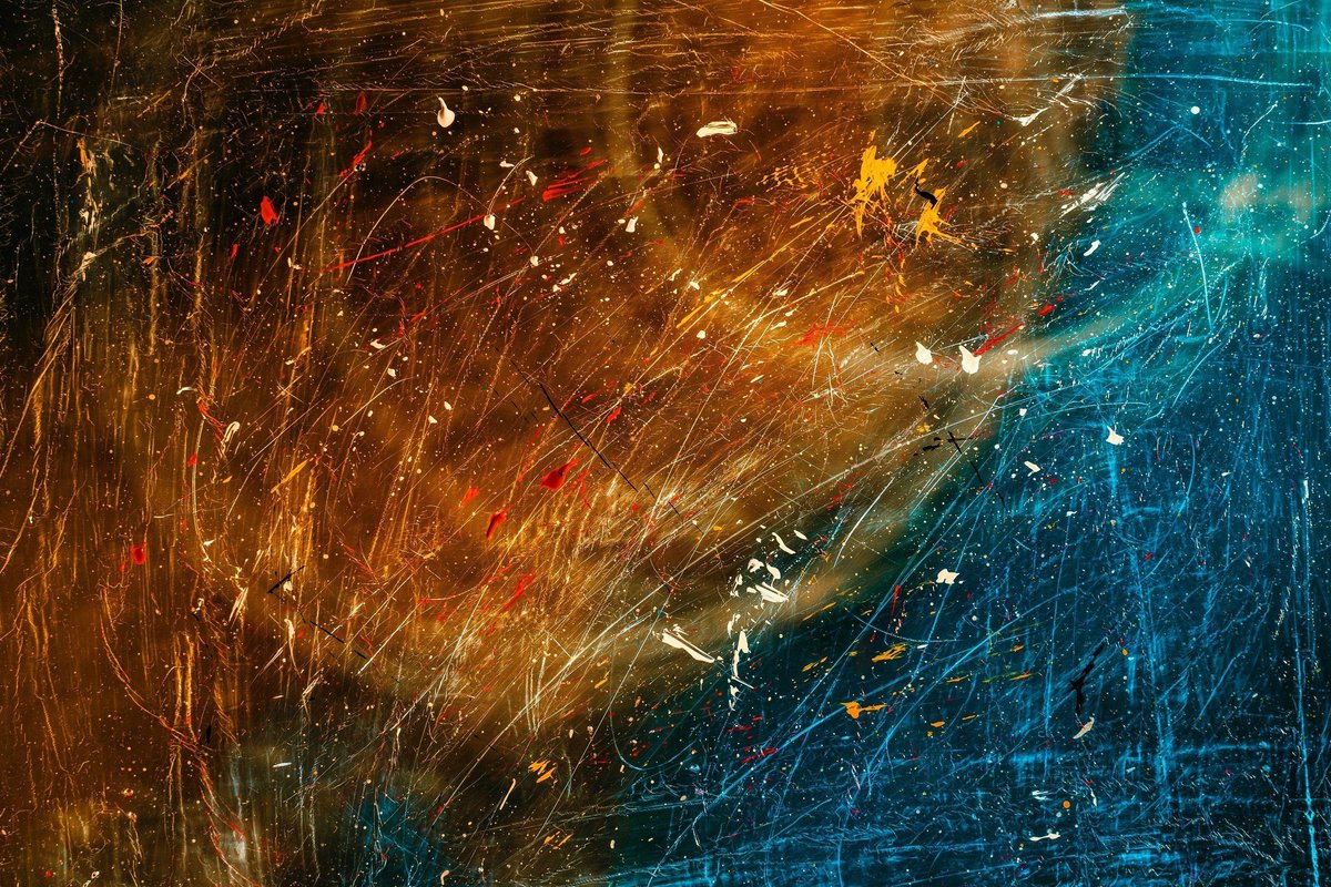 Canvasvooraandemuur.nl Abstract canvas voor aan de muur Multi