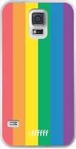 Samsung Galaxy S5 Hoesje Transparant TPU Case - #LGBT #ffffff