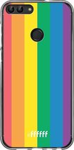 Huawei P Smart (2018) Hoesje Transparant TPU Case - #LGBT #ffffff