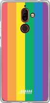 Nokia 7 Plus Hoesje Transparant TPU Case - #LGBT #ffffff