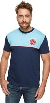 Ajax T-Shirt Heren - IJsblauw - Maat S