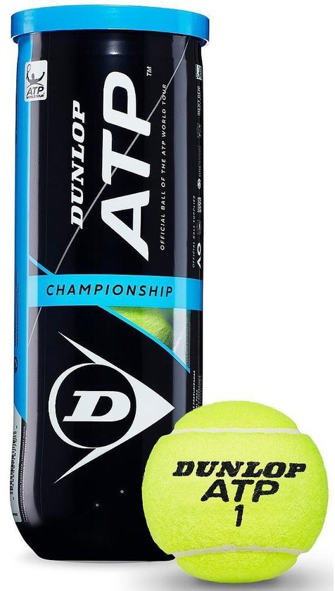 Dunlop ATP Championship Tennisballen - geel - 3 stuks