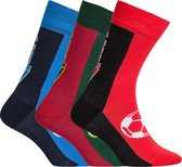 Cristiano Ronaldo 7 Socks Cotton Stretch 3-Pack Fashion Line Boys Red/Blue/Black - Maat 40/43