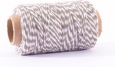 Vaessen Creative Bakers Twine - 45mx1mm - Bruin-Wit