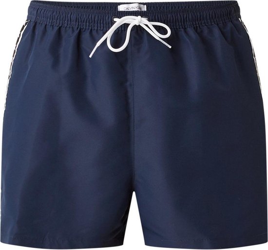 Calvin Klein - Heren Zwembroeken Swim Short Drawstring - Blauw - Maat XL |  bol.com