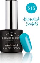 Cosmetics Zone UV/LED Hybrid Gellak 7ml. Marrakesh Secrets 515 - Blauw - Glanzend - Gel nagellak