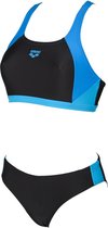 arena Ren Two Piece Bikini Dames, black-pix blue-turquoise Maat DE 34 | US 30