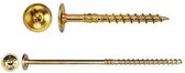 Tellerkopschroef, Schotelkopschroef met P17-punt8x80 torx-40 geelv. kop di 19