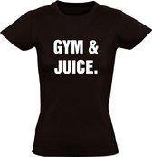 Gym & Juice dames t-shirt | gymbuddy | grappig | sportmaatje | maat S