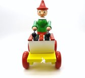 Trekfiguur pinocchio gekleurd met xylofoon