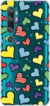 Voor Xiaomi CC9 Pro Lucency Painted TPU beschermhoes (Love)