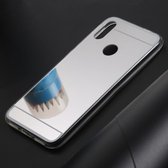 Ultradunne galvaniserende spiegel Acryl TPU beschermende achterkant van de behuizing voor Xiaomi Redmi Note 7 (zilver)