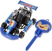 Lg-imports Go-kart Launch Jongens 9 Cm Blauw 2-delig