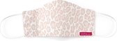 ESTAhome mondkapje panterprint zacht roze - 150502 - 22 x 12 cm