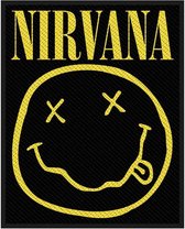 Nirvana Patch Smiley Zwart