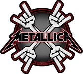 Metallica Patch Metal Horns Multicolours