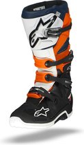 Alpinestars Crosslaarzen Tech 7 Black/Orange/White/Blue-43 (EU)