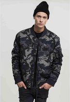 Urban Classics Bomber jacket -XL- Vintage Camo Cotton Zwart/Zwart