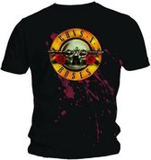 Guns N' Roses Heren Tshirt -L- Bullet Zwart