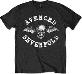 Avenged Sevenfold Heren Tshirt -XL- Classic Death Bat Zwart