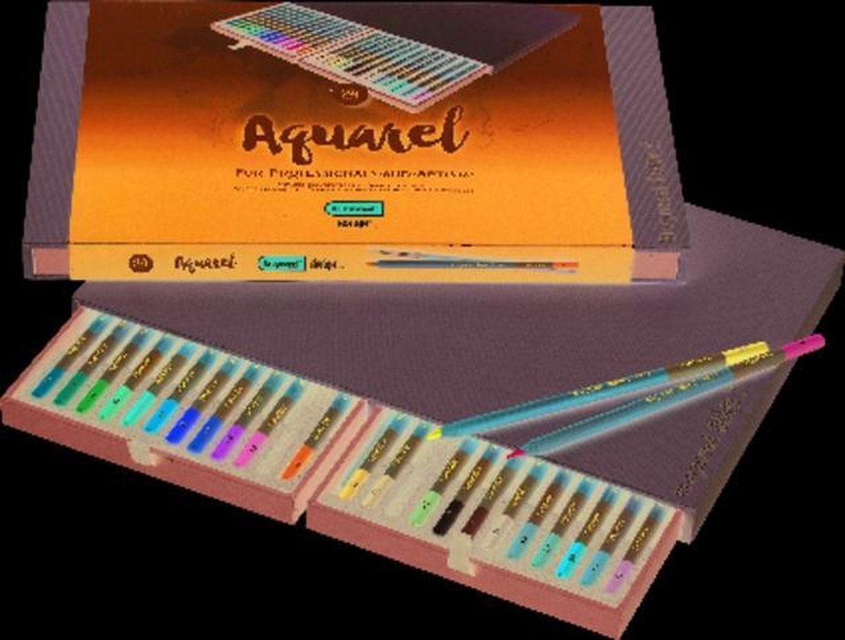 Bruynzeel Design Aquarel box - 24 aquarelpotloden met penseel