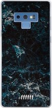 Samsung Galaxy Note 9 Hoesje Transparant TPU Case - Dark Blue Marble #ffffff