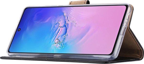 Étui Portefeuille Samsung Galaxy S10 Lite 2020 Goud avec 2 pièces de protection d'écran en Glas