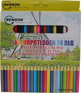 Benson Kleurpotloden - Meerkleurig - 24 delig