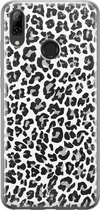 Huawei P Smart 2019 hoesje siliconen - Luipaard grijs | Huawei P Smart (2019) case | grijs | TPU backcover transparant