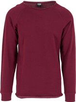 Urban Classics Sweater/trui -S- Long Open Edge Terry Rood