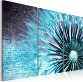 Schilderijen Op Canvas - Schilderij - Touch of Blue 120x80 - Artgeist Schilderij