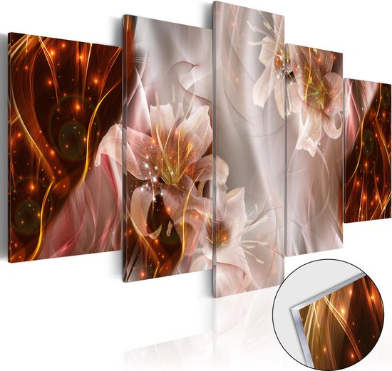 Paintings On Canvas - Image sur verre acrylique - Stellar Storm [Glass] 100x50 - Artgeist Painting