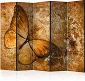 Kamerscherm - Scheidingswand - Vouwscherm - butterfly (sepia) II [Room Dividers] 225x172 - Artgeist Vouwscherm