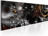 Schilderijen Op Canvas - Schilderij - Dark Moon 120x40 - Artgeist Schilderij