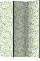 Kamerscherm - Scheidingswand - Vouwscherm - Plants Stained Glass [Room Dividers] 135x172 - Artgeist Vouwscherm