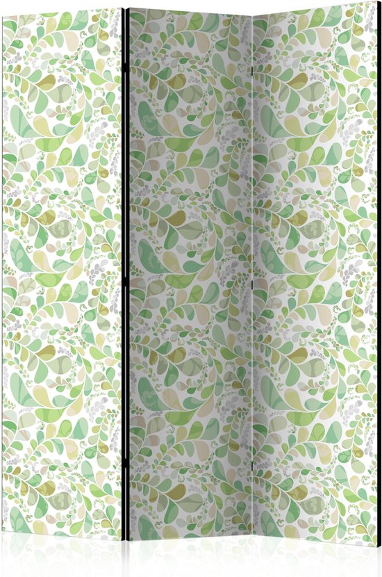Kamerscherm - Scheidingswand - Vouwscherm - Plants Stained Glass [Room Dividers] 135x172 - Artgeist Vouwscherm