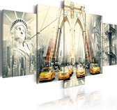 Schilderijen Op Canvas - Schilderij - American metropolis 200x100 - Artgeist Schilderij