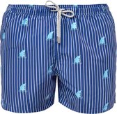 SHARK Sneldrogende Zwembroek Heren met Mesh Binnenbroek en Drie Zakken - Zachte en Comfortabele Zwemshort Heren / Zwembroeken Heren - Waterafstotende Zwembroek Mannen / Herenmode van Premium 