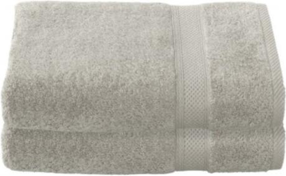 De Witte Lietaer Badhanddoek Stephanie 70 X 140 Cm Grijs 2 Stuks
