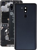 Batterij achterkant met cameralens en vingerafdruksensor voor LG G7 ThinQ / G710 / G710EM / G710PM / G710VMP (zwart)