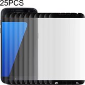 25 STUKS Voor Galaxy S7 Edge / G935 0.26mm 9H Oppervlaktehardheid Gebogen oppervlak Niet-volledig scherm Gehard glas Film (zwart)