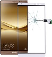 Voor Huawei Mate 8 0.26 mm 9 H Oppervlaktehardheid Explosieveilig Zeefdruk Gehard Glas Volledig scherm Film (wit)