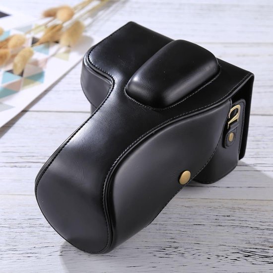 Full Body Camera PU Leather Case Bag for Nikon D3200 / D3300 (18-55mm / 18-105mm Lens) (Black)