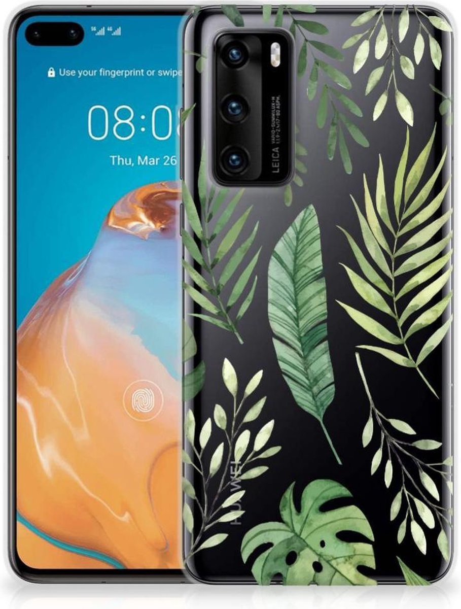 Huawei P40 TPU Case Leaves