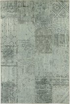 Patchwork Vloerkleed Dices - Blue Metal 80x150 cm