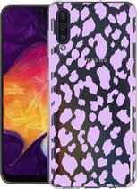 iMoshion Design voor de Samsung Galaxy A50 / A30s hoesje - Luipaard - Paars